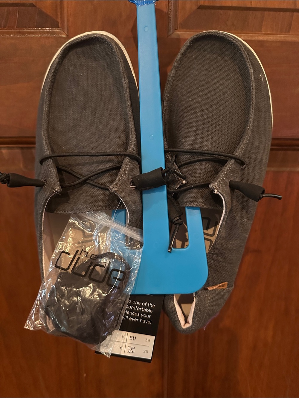Hey Dude Gray Canvas Slip-On Loafers
